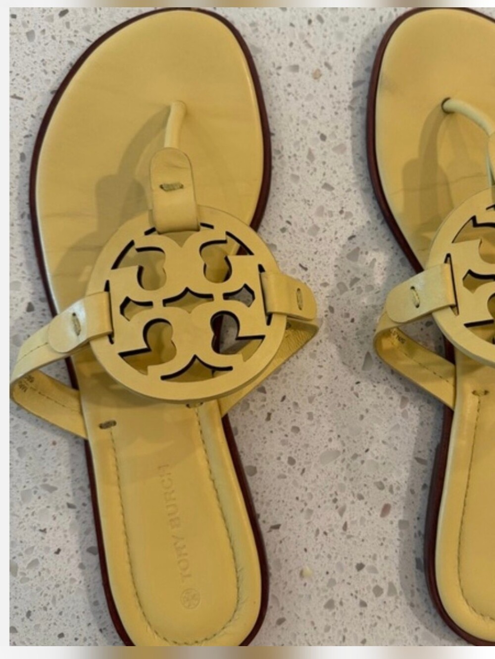 Tory Burch Yellow Miller Sandals Size 10